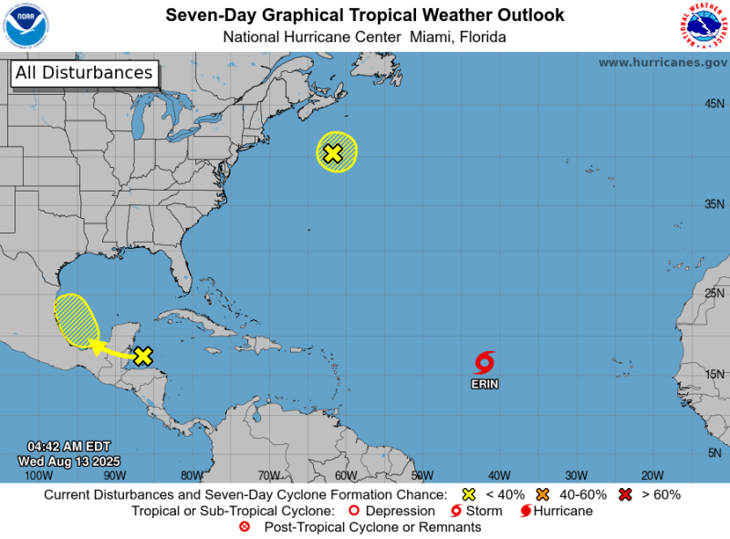 Avance de tormenta Erin