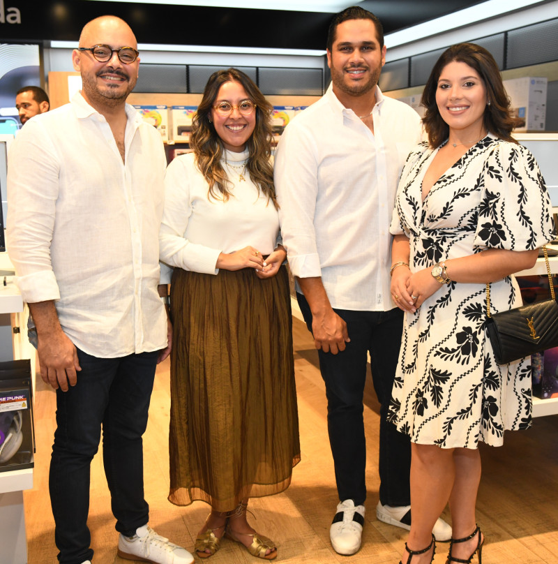 Jorge Chaljub, Alejandrina Sosa, Juan Carlos Pichardo y Carmen Paniagua.