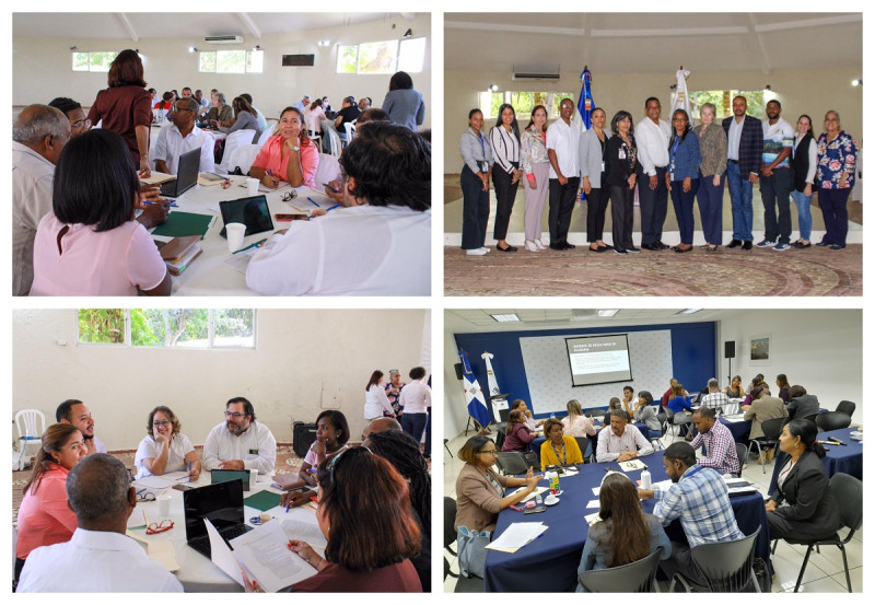 Imágenes de algunos de los talleres intersectoriales que se realizaron durante la elaboración del Informe GEO-2024.