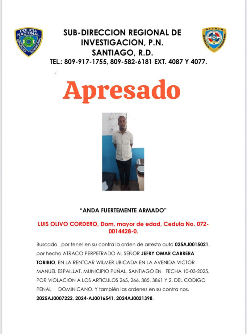 José Luis Olivo Cordero, alias “Rafelito”.