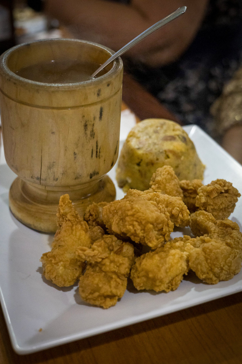 Chicharrones de pescado en Sancho Panza