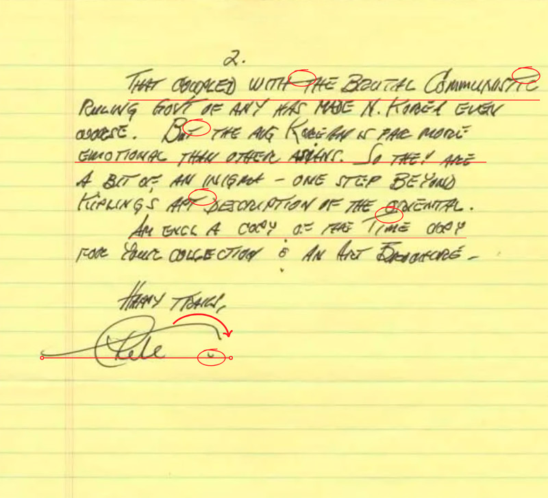 Pelé: La letra de este futbolista muestra una voluntad carismática. Fuente de la imagen: Carta manuscrita do Pelé, Ministro dos Esportes do Brasil, 1998 [Internet]. Glorias.com.br. Available from: https://glorias.com.br/products/carta-manuscrita-do-pele-ministro-dos-esportes-do-brasil-1998?_pos=17&_sid=9e81fc806&_ss=r