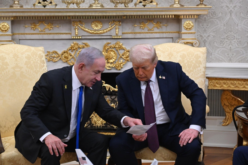 Benjamin Netanyahu y Donald Trump.