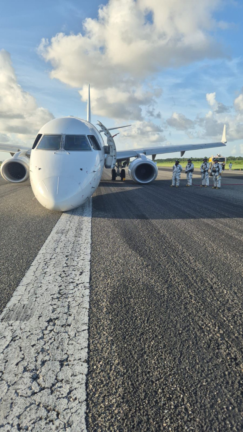 Aterrizaje de emergencia en el Aeropuerto Internacional de Las Américas