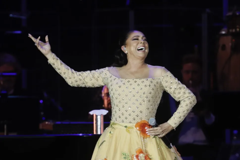 Isabel Pantoja durante un reciente concierto en Sevilla, España. EFE/Jose Manuel Vidal