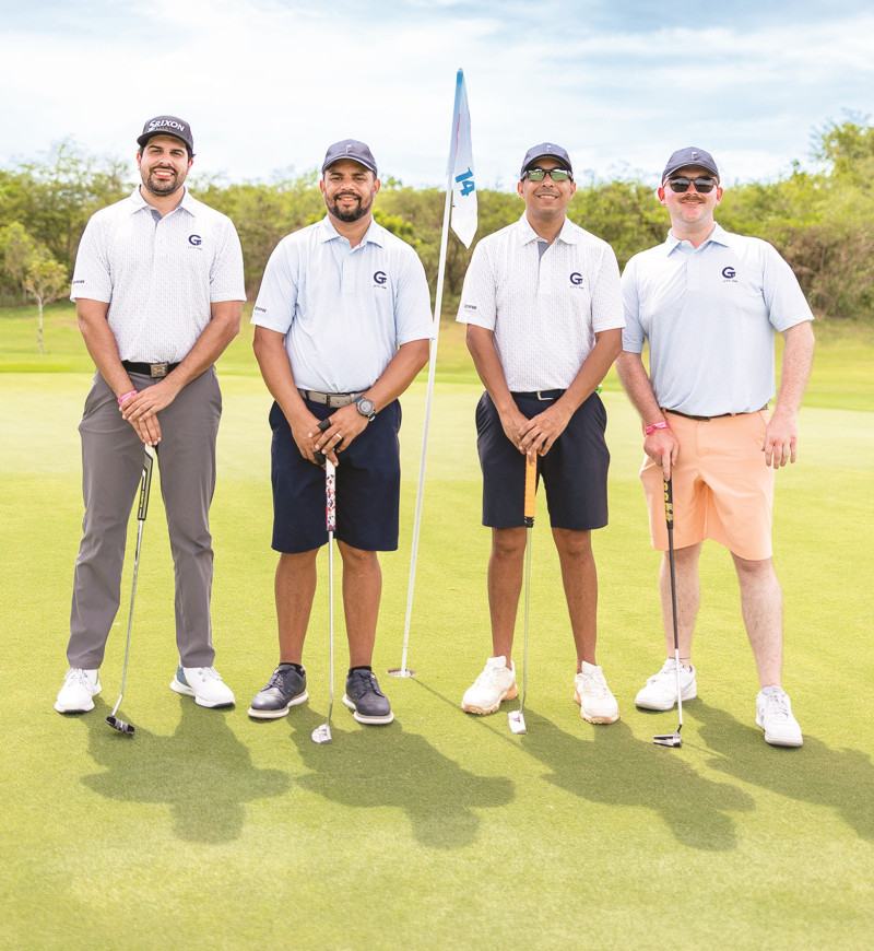 Giancarlo Farías, Luis Tejada, Davis de los Santos y Dominic Boom.