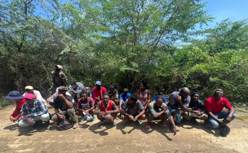 Extranjeros indocumentados detenidos en Palo Verde, Montecristi