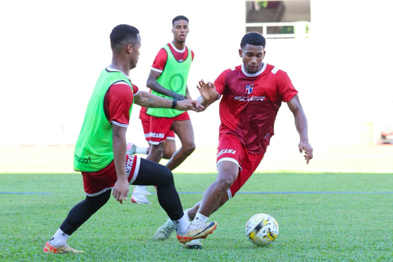 Vista de uno de los entrenamientos del equipo dominicano.