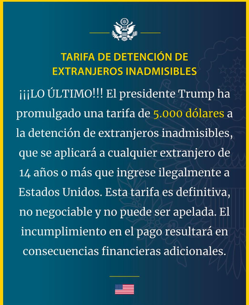 El comunicado de la Embajada de Estados Unidos