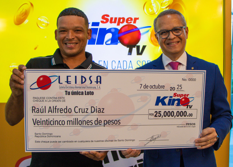 Raúl Alfredo Cruz Díaz, ganador de cinco millones de pesos