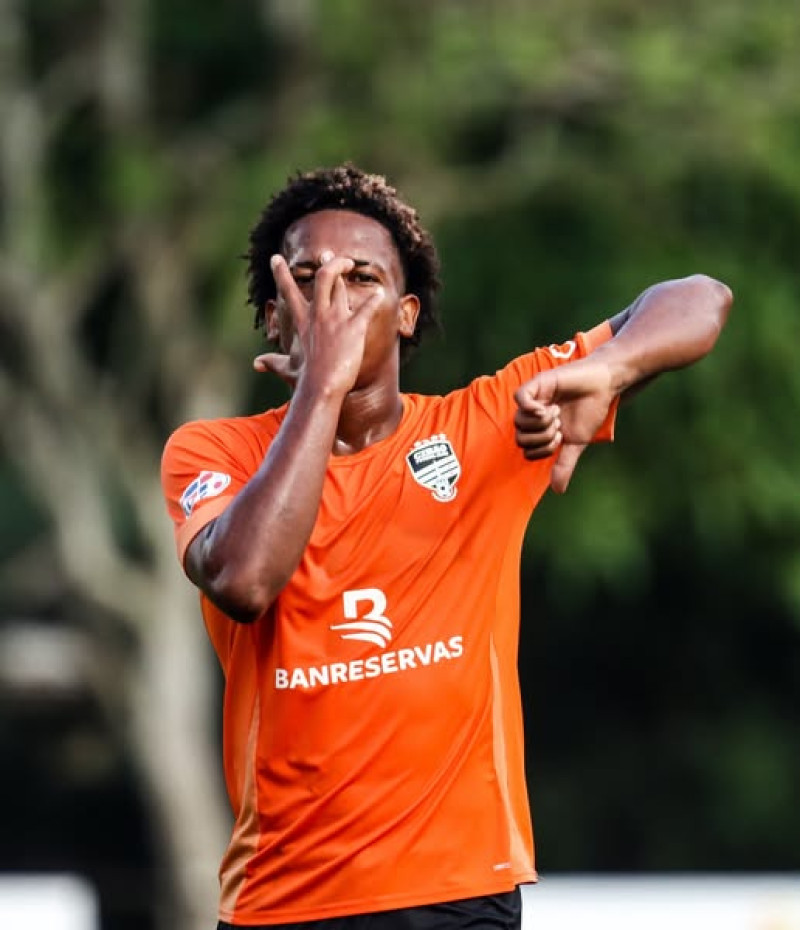 Cesarín Ortiz, uno de los goleadores del Cibao FC.