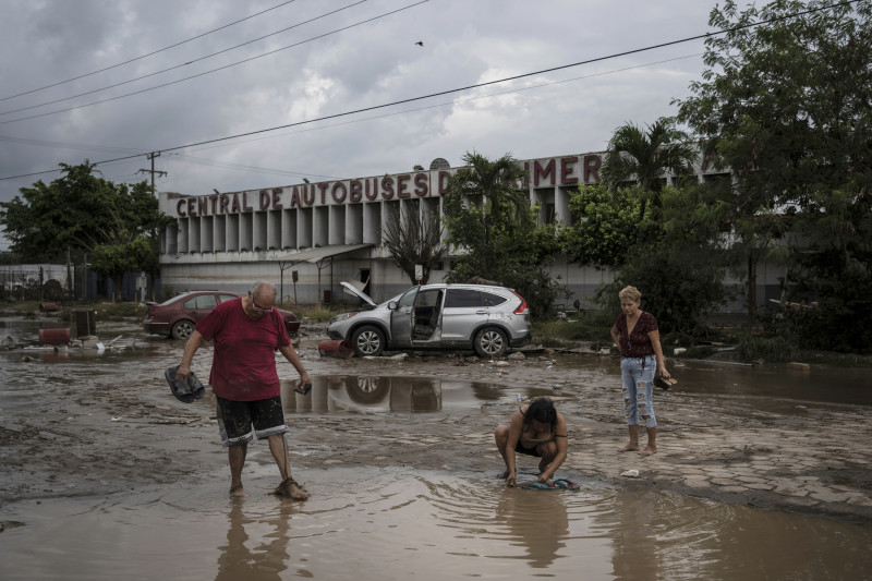 fuertes lluvias en Poza Rica, Veracruz,