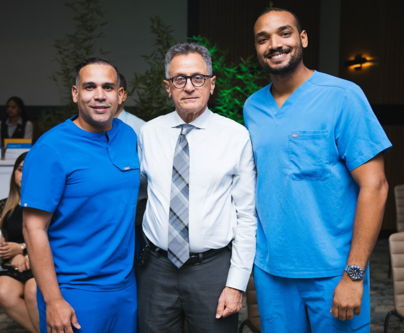 Franklyn Colón, Persio López y Johan de la Rosa.