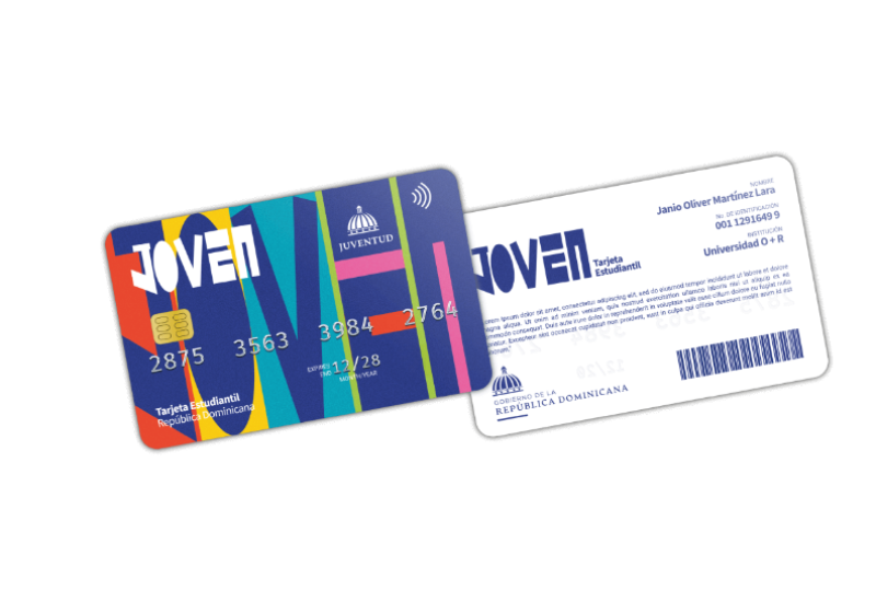 Imagen de la tarjeta física que será entregada.