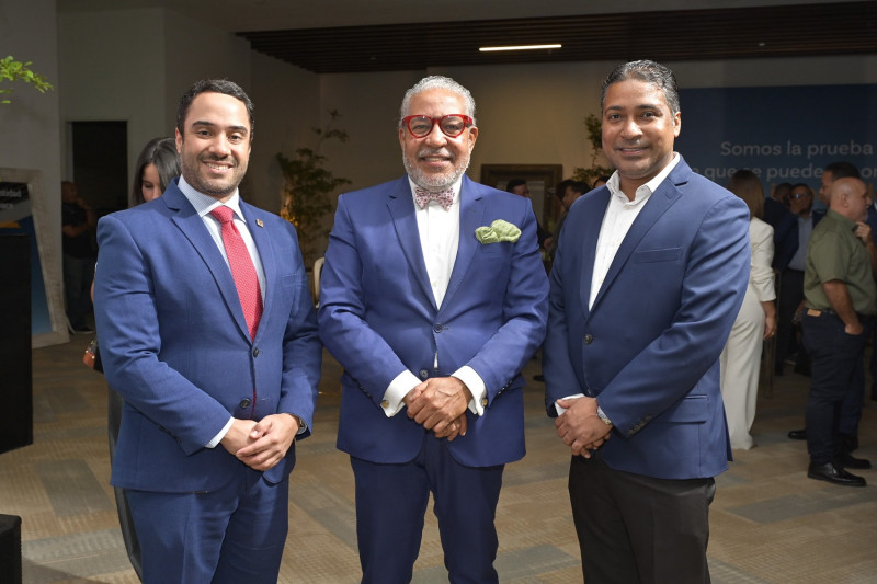 Juan Alberto Mustafá, Geomar García y Ángel Laureano.