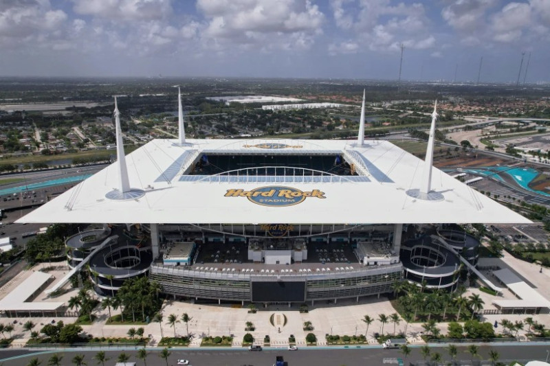 Vista del estadio Hard Rock en Miami Gardens, Florida, el 12 de junio de 2025.