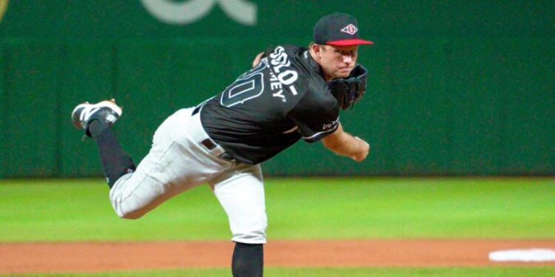 Grant Gavin tuvo la mejor salida del elenco abridor de los Leones en lo que va de la reci+en comenzada temporada.