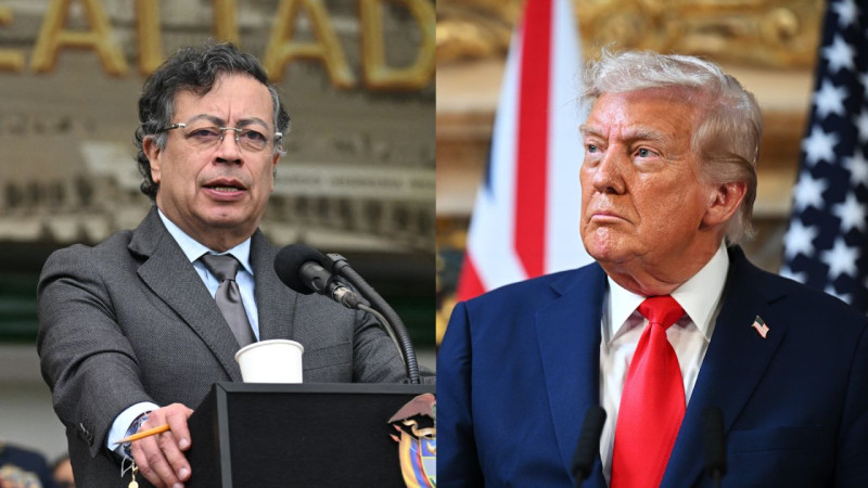 El señor Trump me ha calumniado y ha insultado a Colombia", respondió Gustavo Petro en una rueda de prensa con medios internacionales en la sede presidencial.