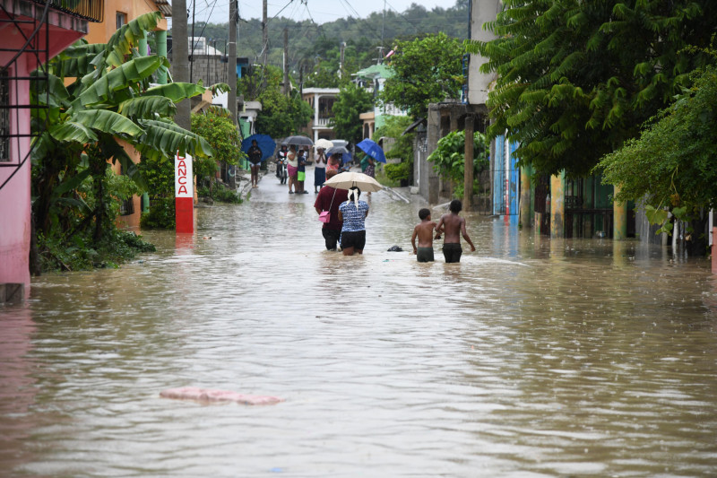Inundaciones urbanas dejadas por la tormenta Melissa