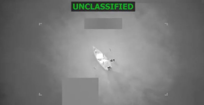 Lancha interceptada por Estados Unidos en el mar Caribe