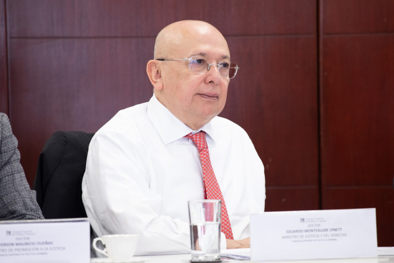 Imagen de archivo del ministro de Justicia, Eduardo Montealegre