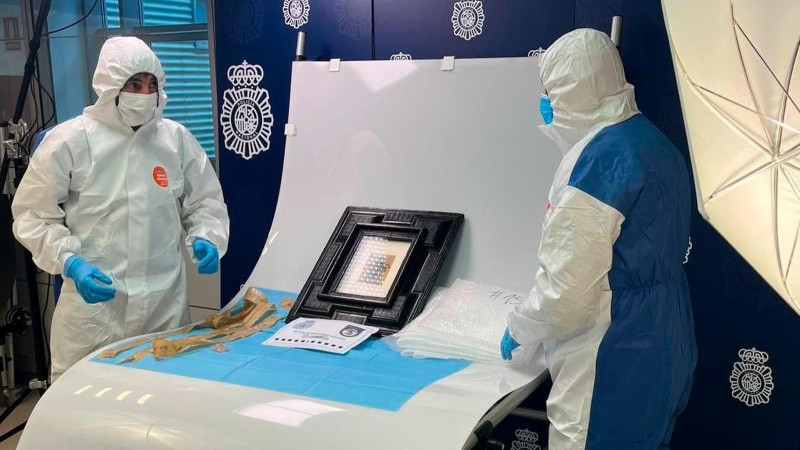 El Picasso, desaparecido, estuvo en la portería del inmueble madrileño durante más de 20 días.