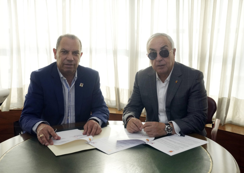 Garibaldy Bautista, presidente del COD, y Alejandro Blanco Bravo, titular del Comité Olímpico Español.