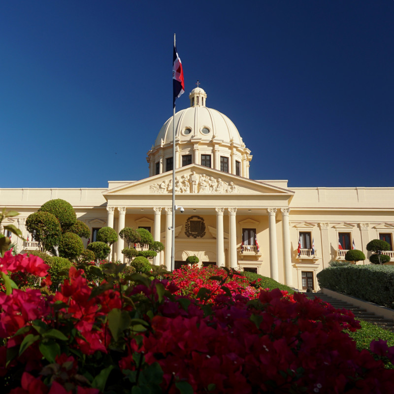 Foto frontal del Palacio Nacional