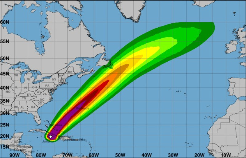 El huracán Melissa en su paso por Cuba.