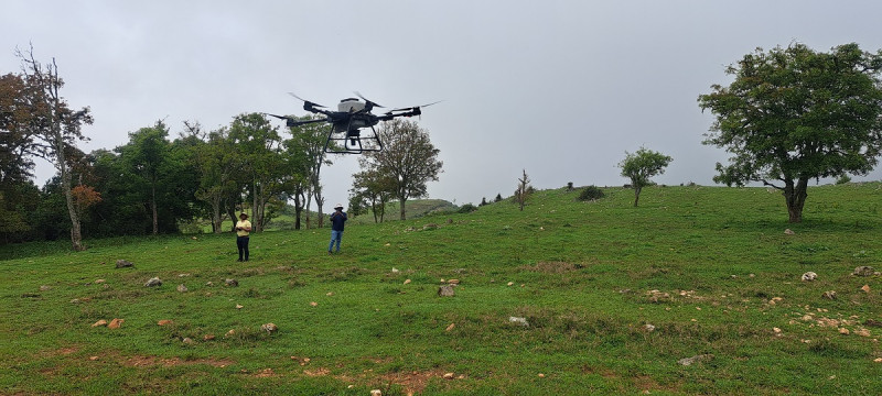 Siembra de semillas el 6 mayo de 2025.