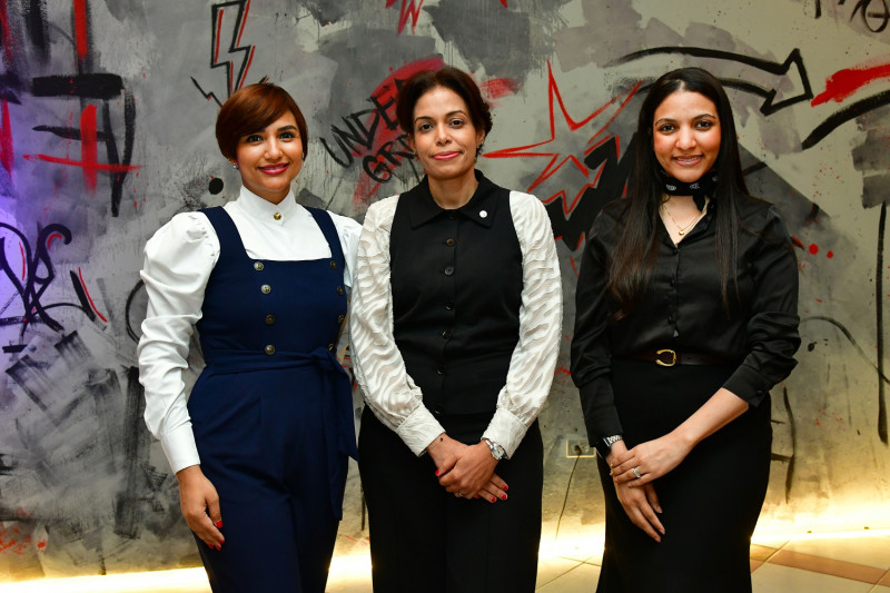 María Magdalena Durán, Julissa Pichardo y Shehara Guichardo.