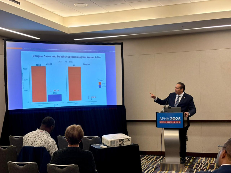 Víctor Atallah, durante la Convención Anual de la Asociación Americana de Salud Pública (APHA).