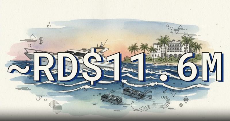 El costo de la embarcación fue de unos 11.6 millones de pesos dominicanos, según conversión desde dólares