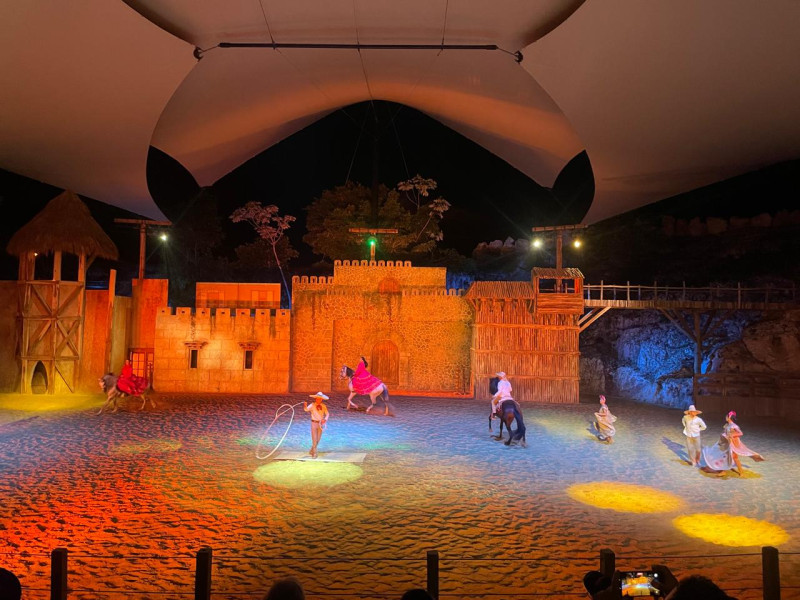 Parte de las acrobacias que tiene el show 'Travesía'.