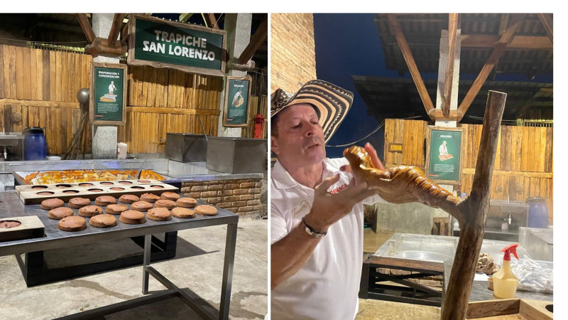 Zona del Trapiche San Lorenzo donde la materia prima para los alimentos es la caña de azúcar.