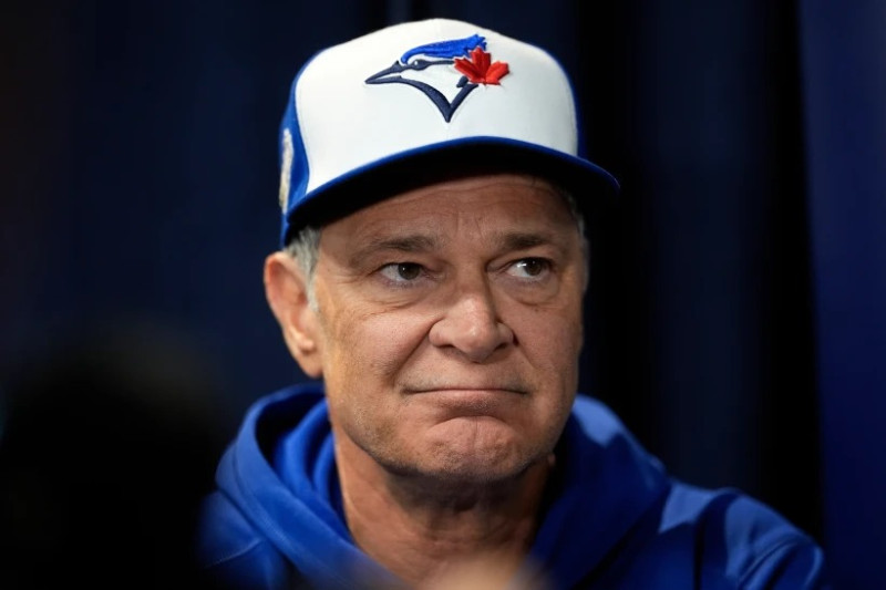 Foto del jueves 23 de octubre del 2025, el entrenador de banca de los Azulejos de Toronto Don Mattingly en el día de medios de la Serie Mundial.