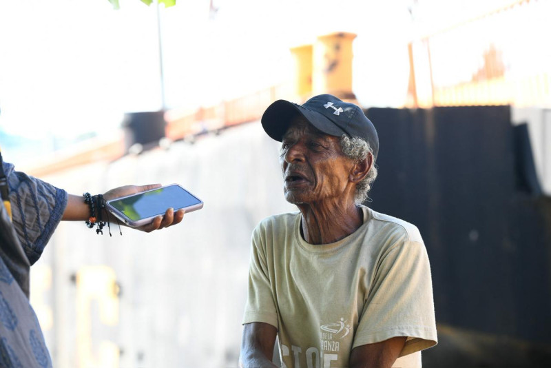 Miguel Céspedes, un pescador de 70 años.