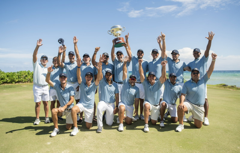 El equipo del Interior que ganó la Copa Corrie de Golf 2025, celebrada este fin de semana en Cap Cana.