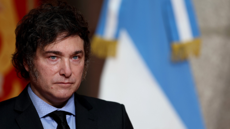 Javier Milei actual presidente de Argentina.