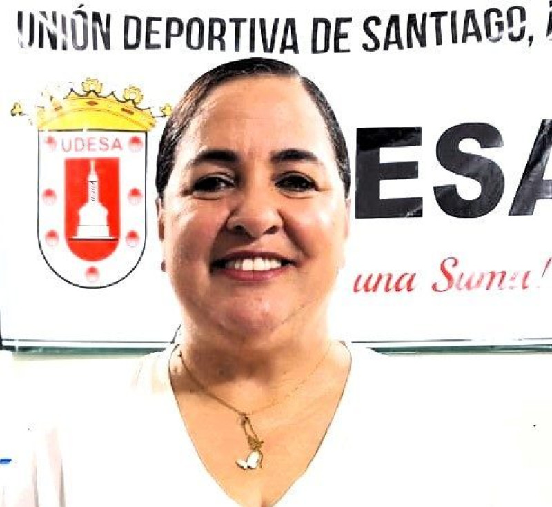 Margarita Jaquez, presidenta de la Unión Deportiva de Santiago.