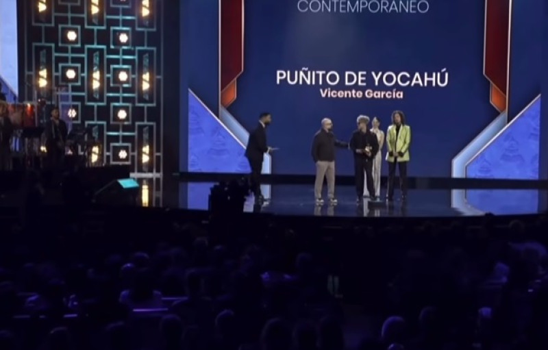 Vicente García, ganador del Latin Grammy en la categoría Mejor Álbum Tropical Contemporáneo por "Puñito de Yocahú".