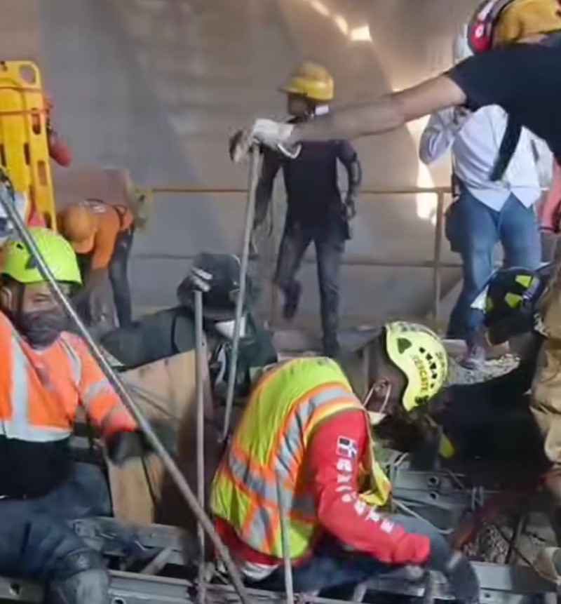 El desplome en Cementos Cibao ocurrió la madrugada del domingo