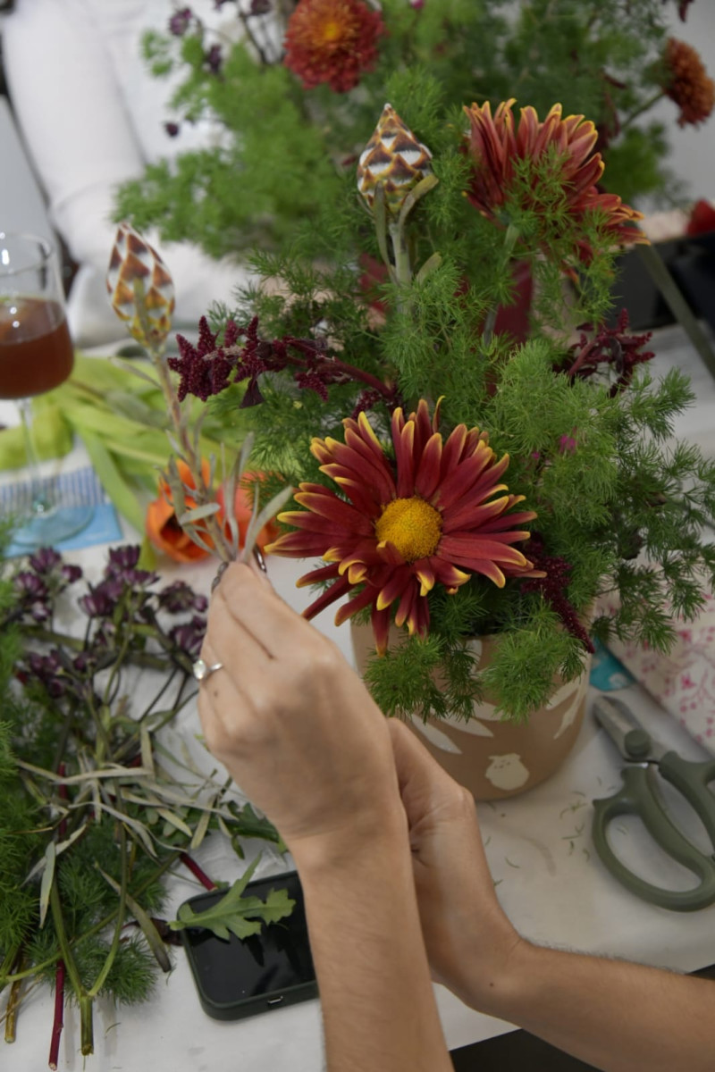 Taller Centro de mesa de navidad
