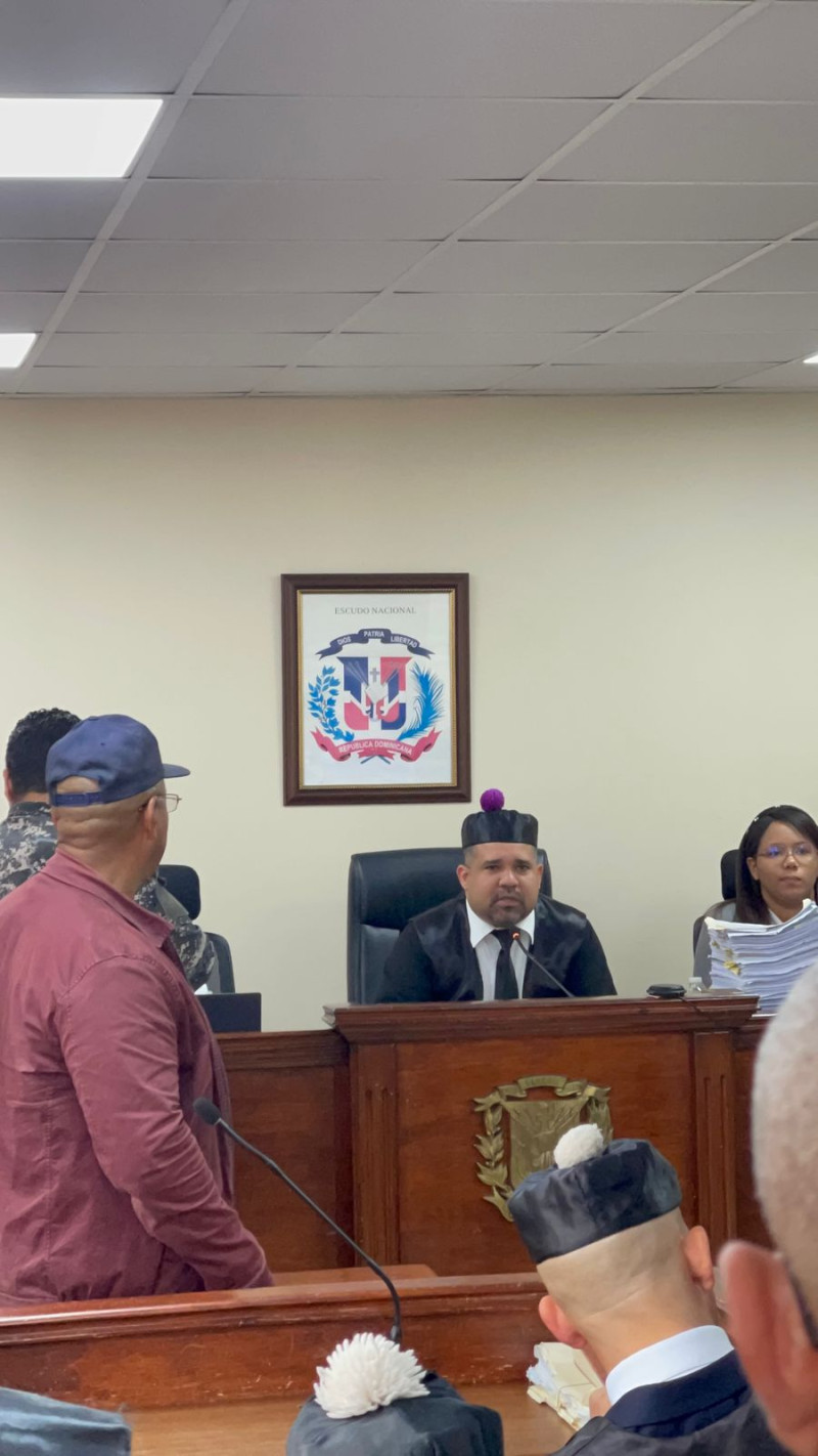 Sala de audiencias del tribunal de Santo Domingo Oeste. Joan Rodríguez, juez del sexto juzgado.