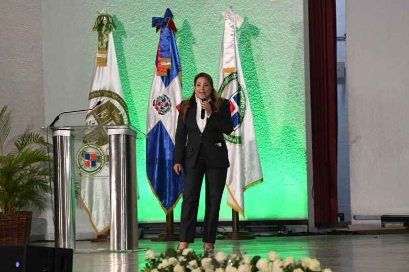 Kathleen Martínez en la presentación de la investigación “El último Secreto de Cleopatra”