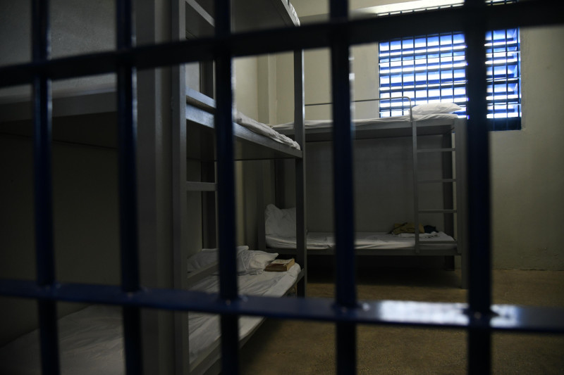 uno de los espacios en los que habitan los presos.