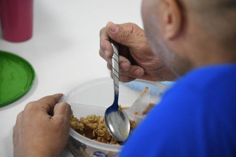 Alimentos que almorzaron los presos.
