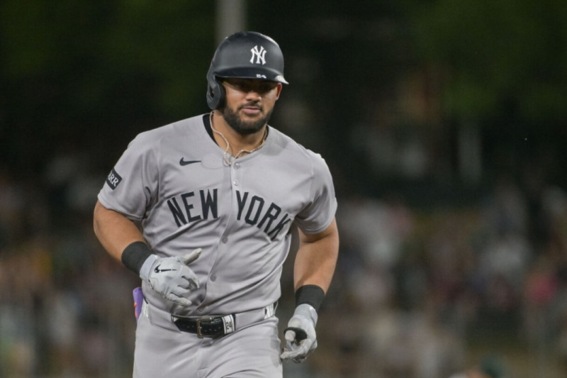 Jasson Domínguez, jardinero de los Yanquis de Nueva York.