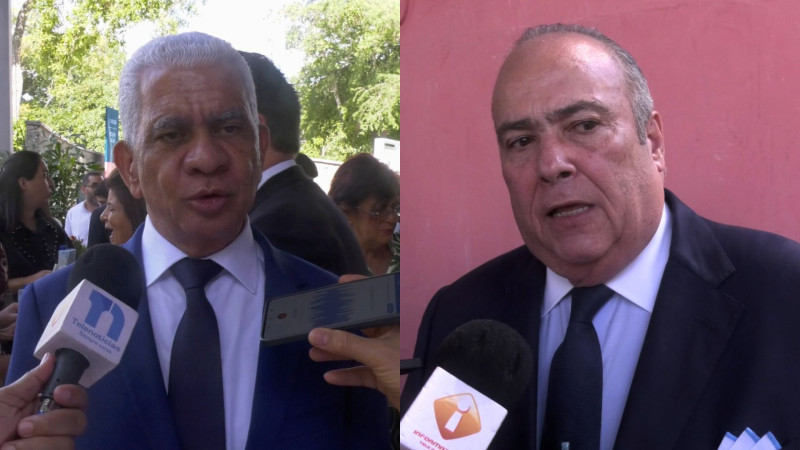 Ricardo de los Santos, presidente del Senado, y Charlie Mariotti.