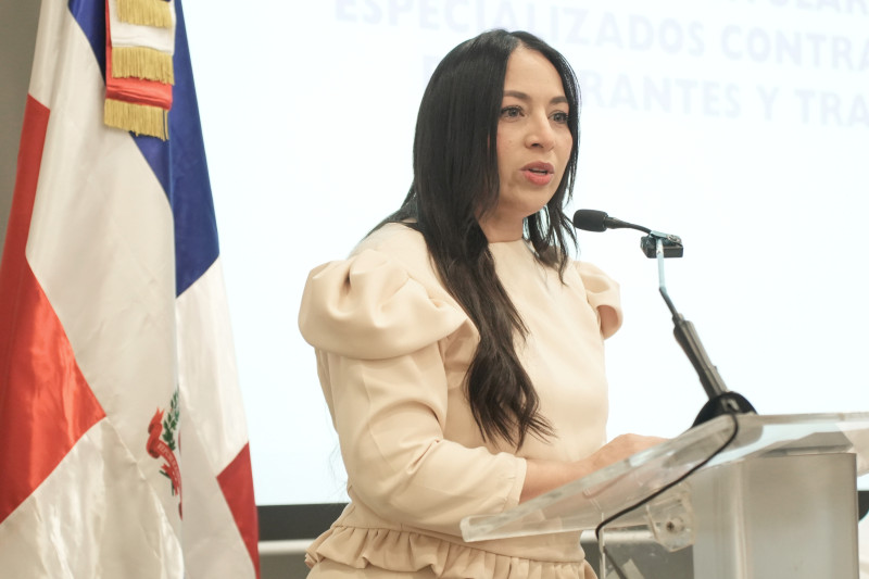 Yoanna Bejaran, titular de la Procuraduría Especializada contra el Tráfico Ilícito de Migrantes y la Trata de Personas.